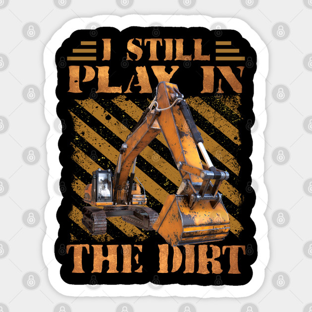 Heavy Equipment Worker Construction Art - Heavy Equipment - Sticker