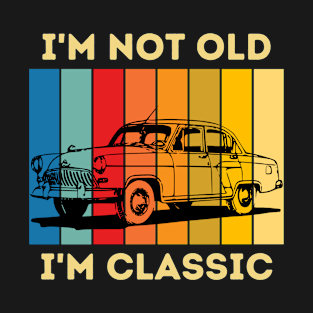 Colorful Vintage Classic Cars Lovers T-Shirt