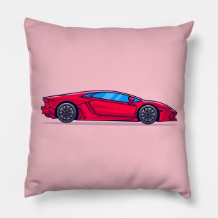 Super Car Cartoon Pillow