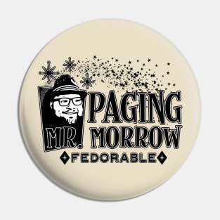 Paging Mr. Morrow Youtuber Vlogger Extraordinaire Vintage Design Pin