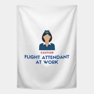 Flight Attentant at Work Tapestry