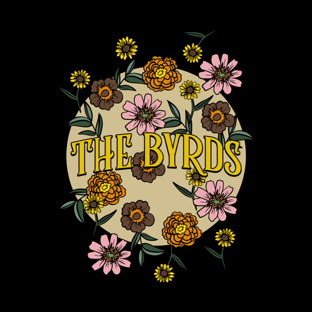 Byrds Name Personalized Flower Retro Floral 80s 90s Name Style by Ancientdistant