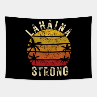 LAHAINA Strong Palm Trees Sunset Lahaina Hawaii Tapestry