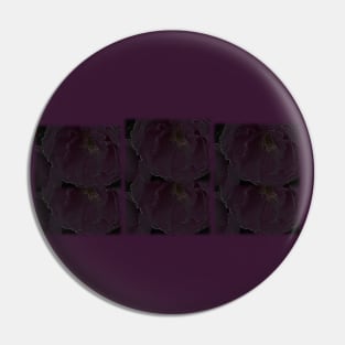 Purple rose print Pin