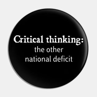 Critical thinking Pin