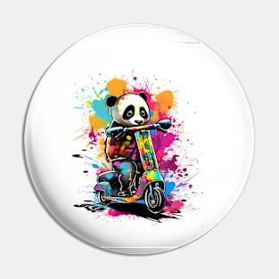 Scooter Panda Pin