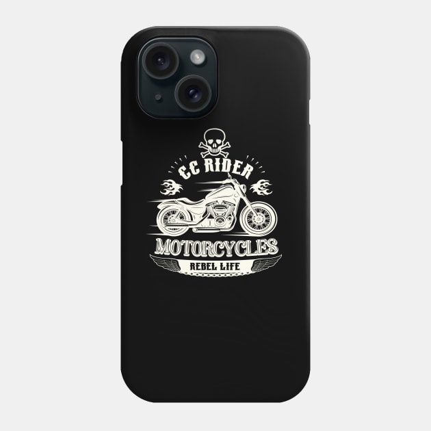 CC Rider Motorbike Phone Case by GLStyleDesigns
