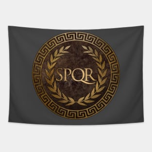 SPQR Symbol of Ancient Rome Tapestry