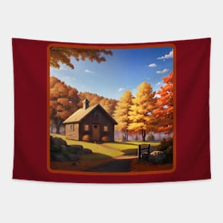 Cozy Cottage in Autumn Tapestry