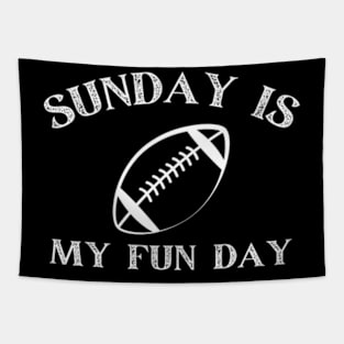 SUNDAY IS MY FUN DAY FOOTBALL Tapestry