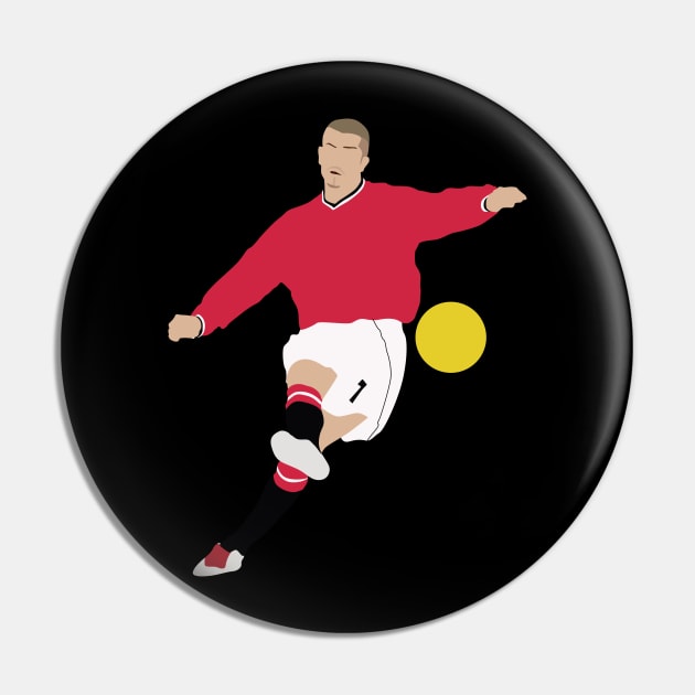 David Beckham 7 Man United Legend Pin by Jackshun