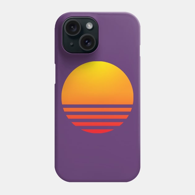 Synthwave Sun Phone Case by GloopTrekker