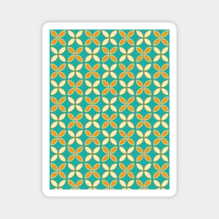 Retro Geometric Pattern Magnet