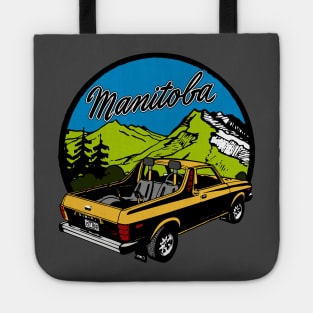 Vintage Manitoba Mountain Car Tote