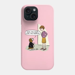 Funny barking dog cartoon Phone Case