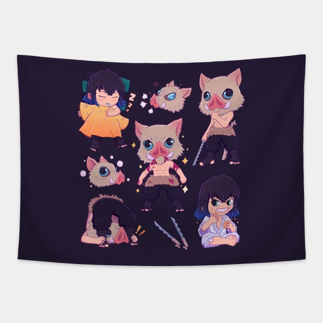 Inosuke Set Tapestry by Susto