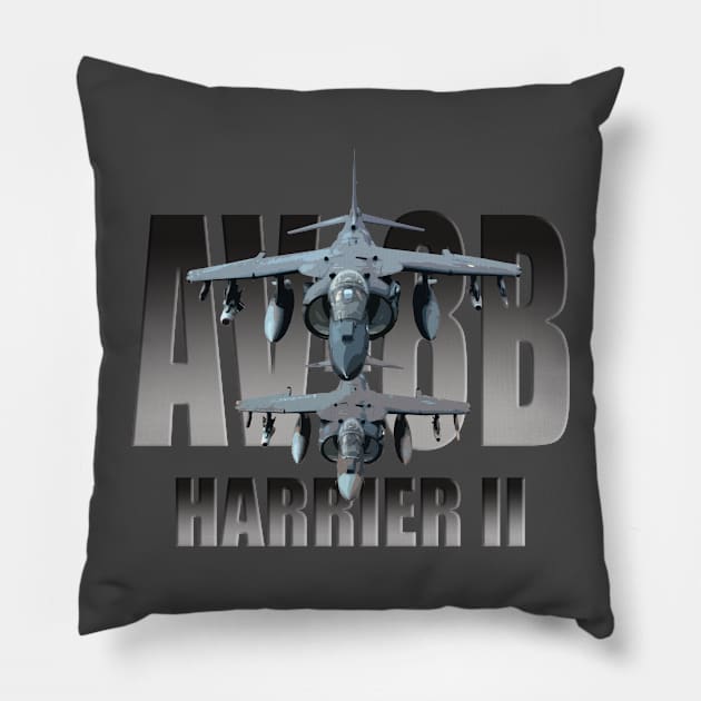 AV-8B Harrier II Pillow by Caravele