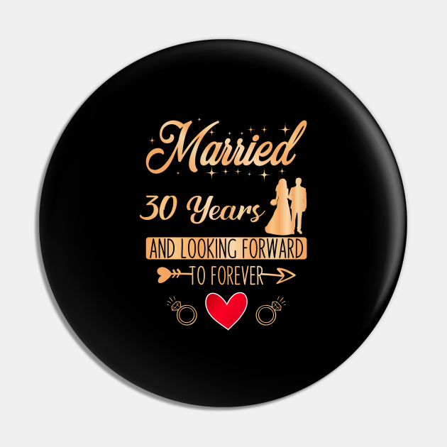 30th Wedding Anniversary, Couple Married 30 Years of Marriage 30th