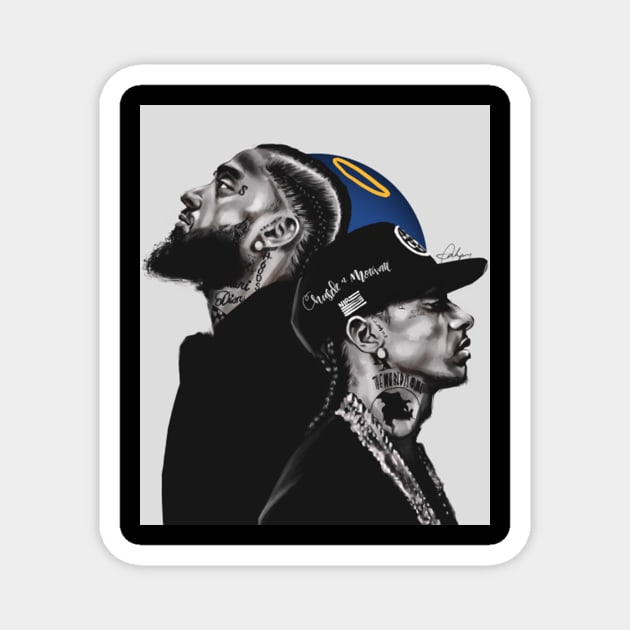 Nipsey Hussle Magnet by Heulwen Team