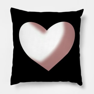 White Heart Pillow