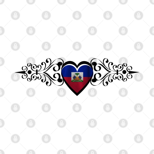 HAITI HEART FLAG by Blada's Designs