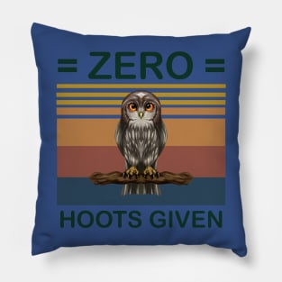 Owl - Zero Hoots Given 2 Pillow