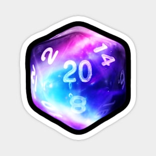 Nat20 Blue and Purple Magnet