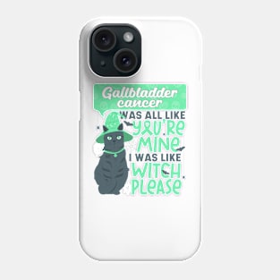 Funny Gallbladder Cancer Mine Witch Please Halloween Fur Cat Phone Case