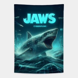 Unleash Oceanic Dread: Dive into Shark-Inspired Thrills with our Jaws-Inspired Collection! Tapestry