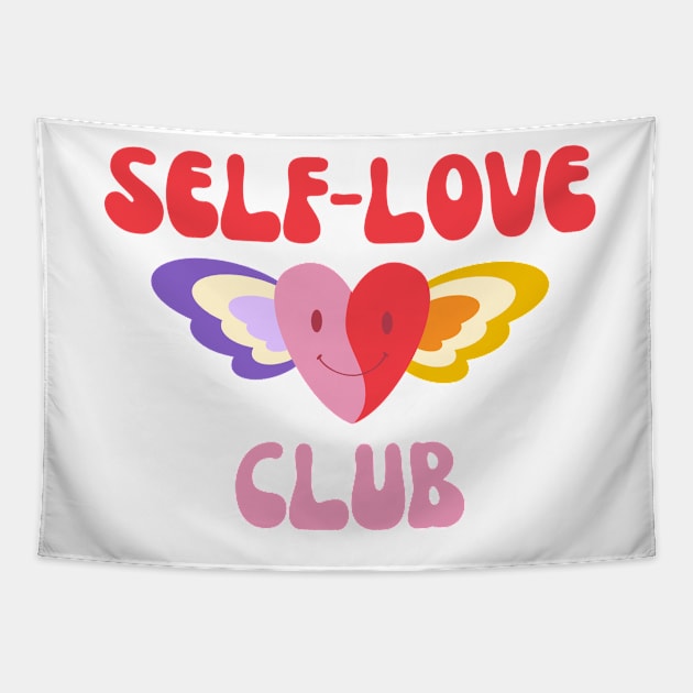 Self Love Club Tapestry by groovyfolk