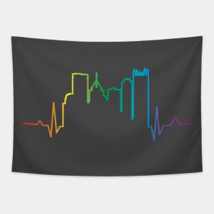 PITTSBURGH PRIDE HEARTBEAT Tapestry