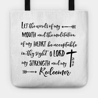 Let the Words of my Mouth, Ps 19:14 Tote