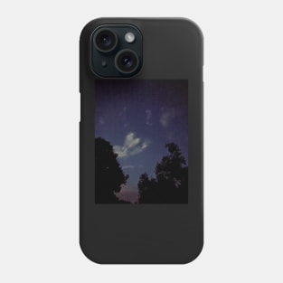 Hello Down There - starry cloudy night sky Phone Case