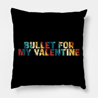 Retro Color - Bullet For My Valentine Pillow