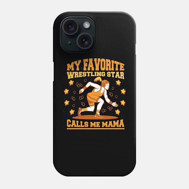 Wrestling girl athlete Phone Case by MARCHY