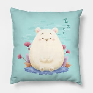 Sleeping Meditation Bear Pillow