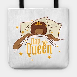 African American Nap Queen T Tote