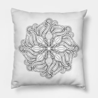 3d Monochrome Beautiful Decorative Mandala Pillow