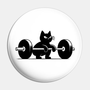 Feline Deadlift Whiz Pin