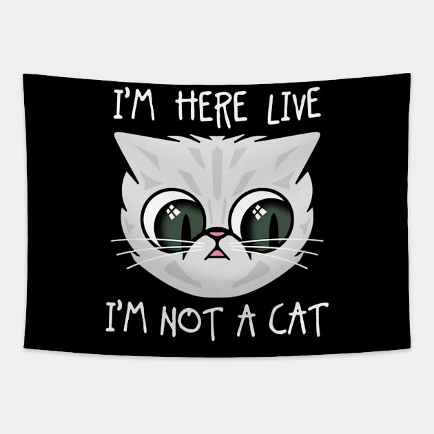 Not A Cat Tapestry by TrulyMadlyGeekly