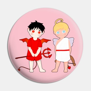 Angel and demon Pin