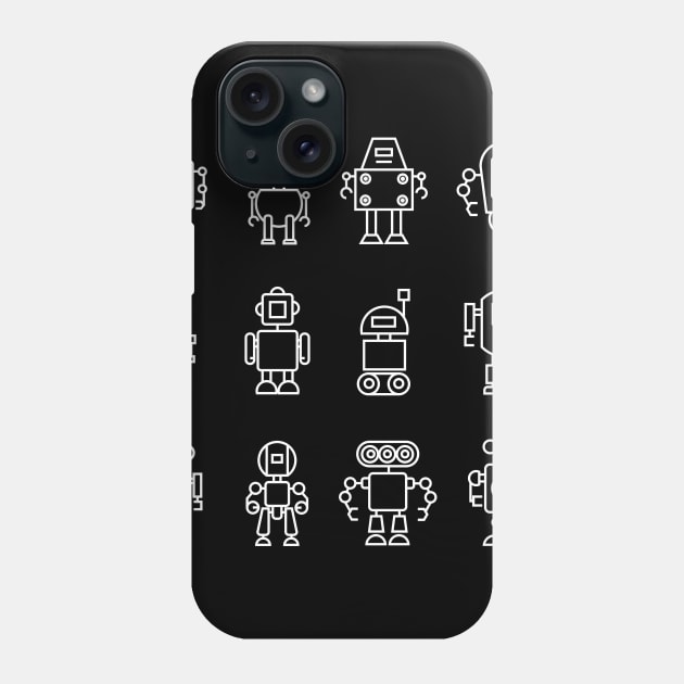 Cute Robot Army Phone Case by MeatMan