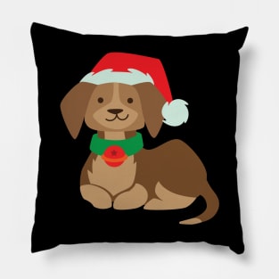 Christmas dog 04 Pillow