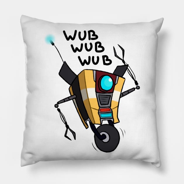 Claptrap 2 Pillow by gaypompeii