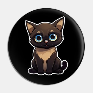 Cute Siamese Cat Lover Funny Siamese Cat Pin