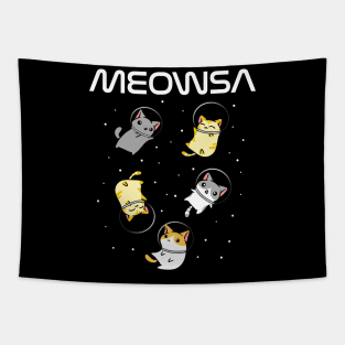 Funny Space Astronaut Cat Gifts Men Women Kids Cats Space Tapestry