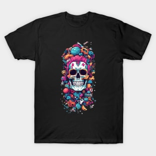 Brain Skeleton T-Shirts for Sale