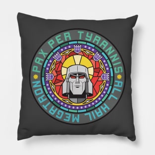 Megatron stained glass emblem Pillow