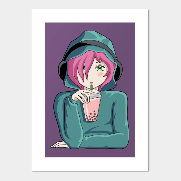 Listening To Music And Drinking Tea Anime And Manga Posters And Art Prints Teepublic