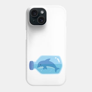 Sad Dolphin Trapped In Plastic Bottle Phone Case